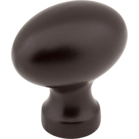 Jeffrey Alexander 1-3/16" Overall Length Dark Bronze Football Bordeaux Cabinet Knob 3990-ORB